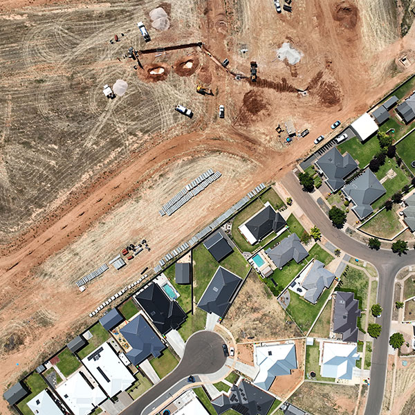 Town planning documents on site